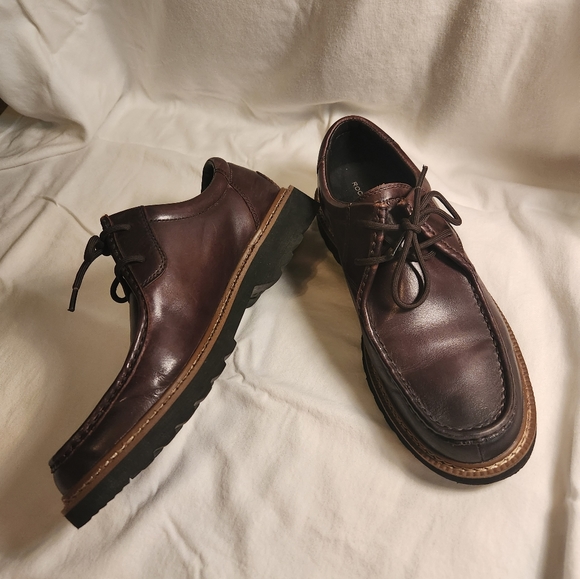 Mens Rockport Trutech size 10 leather comfort  loafers brown nwot main image 4
